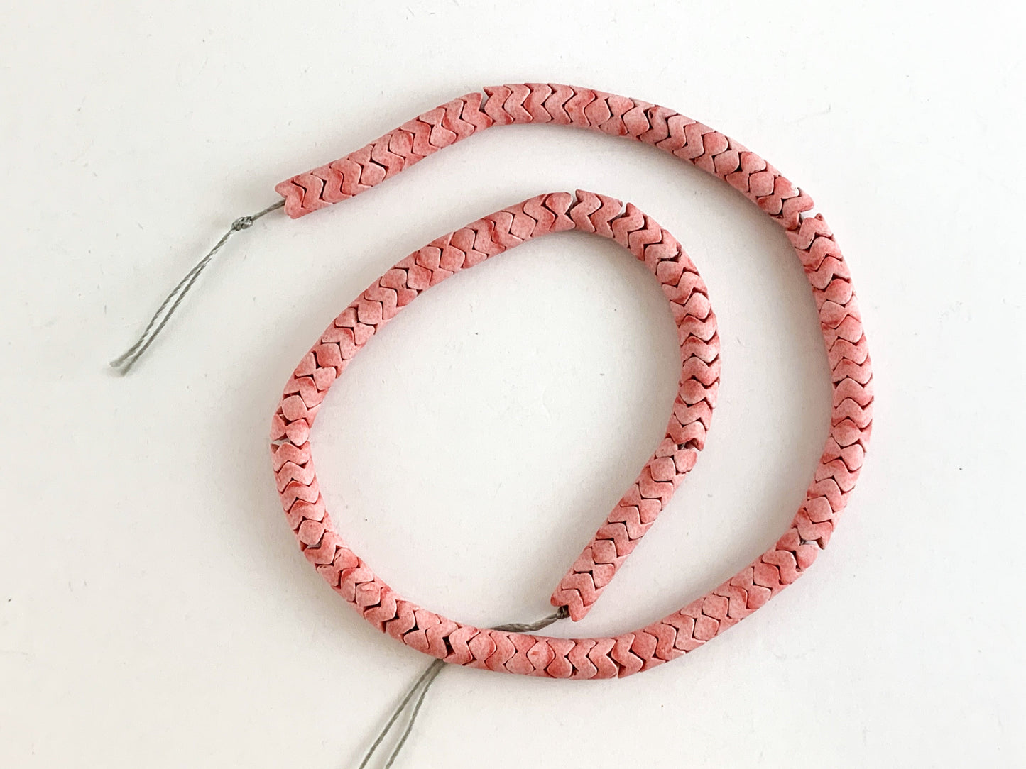 Matte Soft Color Agate Chevron Smooth Beads Around 16"