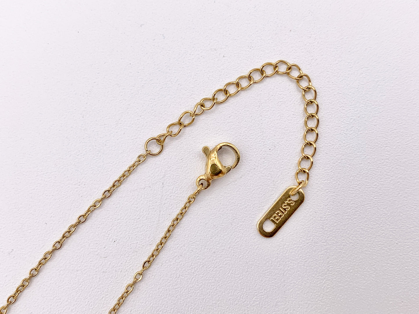 Delicate Bowtie Necklace Gold Plated Stainless Steel Dainty Flexible Minimalist Finished Necklace 16" with Extension Link
