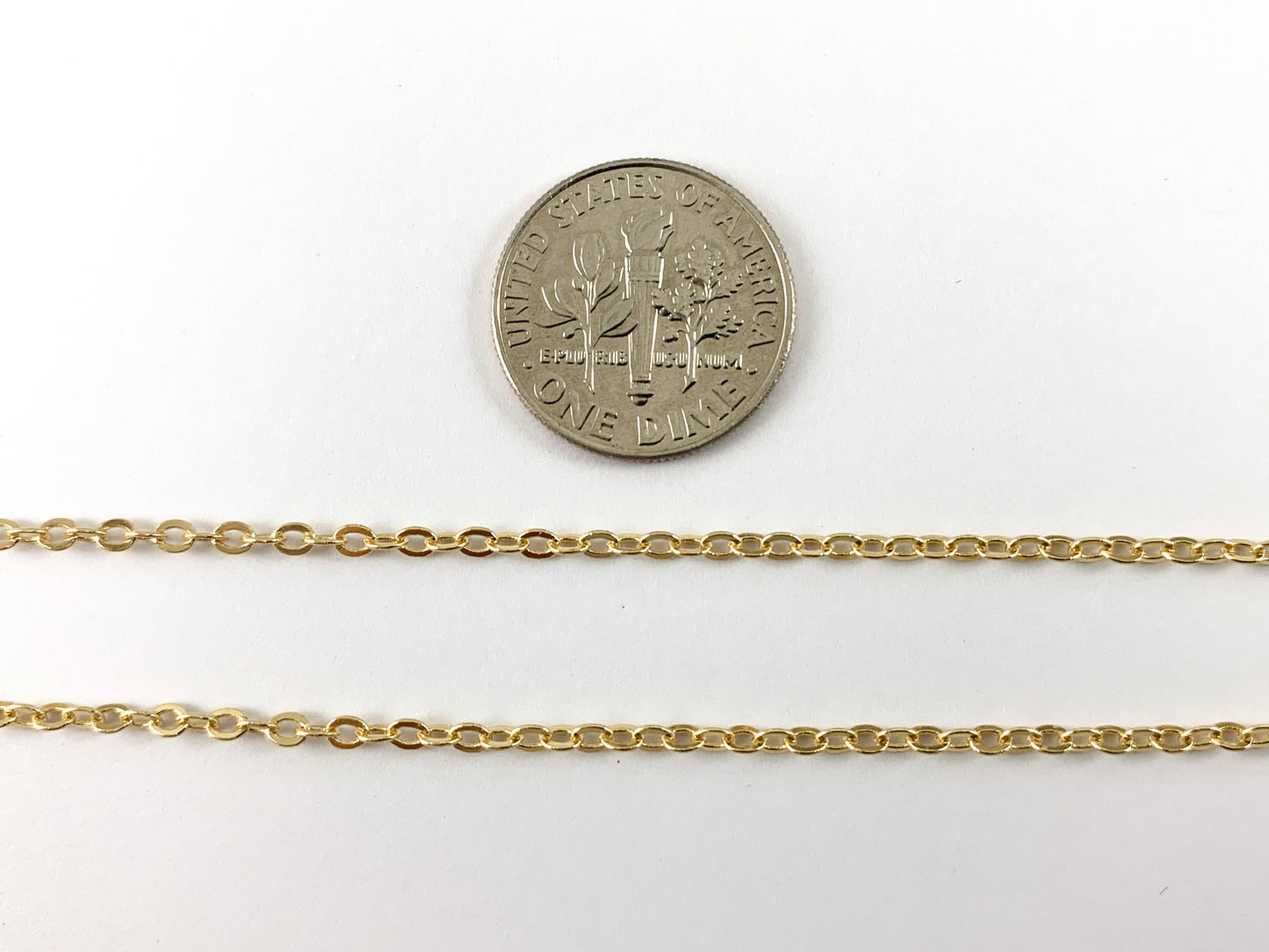 18K Gold Plated Brass Dainty Minimalist Satellite Chain for Men and Women Necklace and Bracelet Making