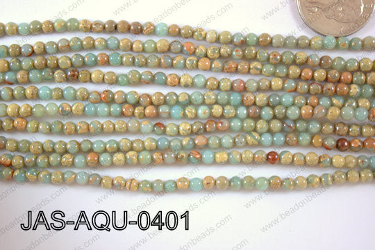 Jasper Aqua Terra Round 4mm JAS-AQU-0401