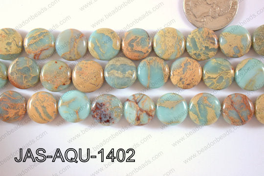 Jasper Aqua Terra Coin 14mm JAS-AQU-1402