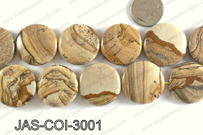 Picture Jasper Coin 30mm JAS-COI-3001
