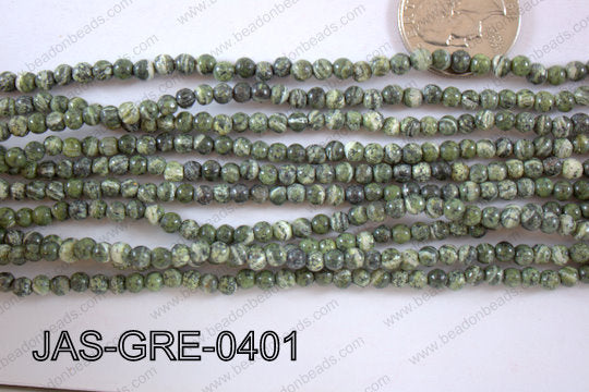 Jasper Green Round 4mm JAS-GRE-0401