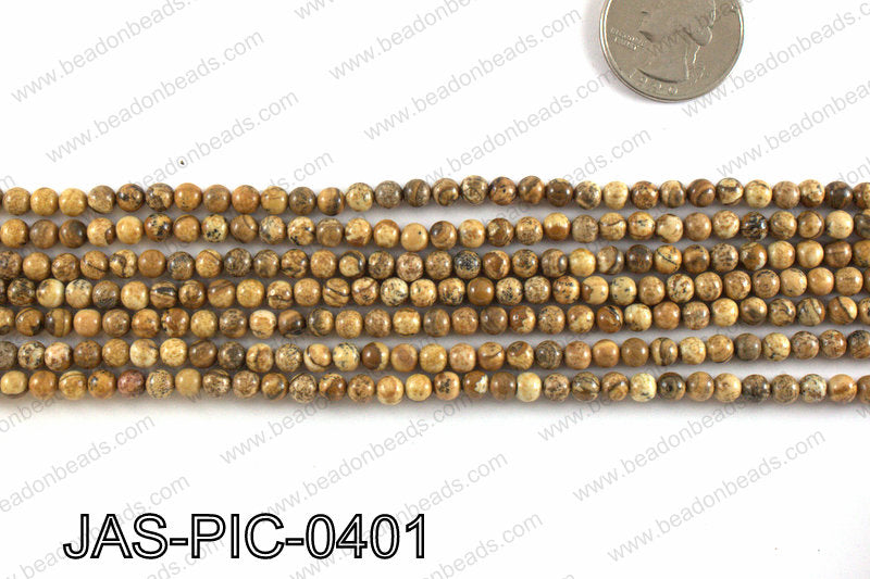 Picture Jasper round 4mm JAS-PIC-0401