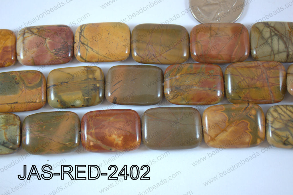 Red Creek Jasper Rectangle 18x24mm JAS-RED-2402
