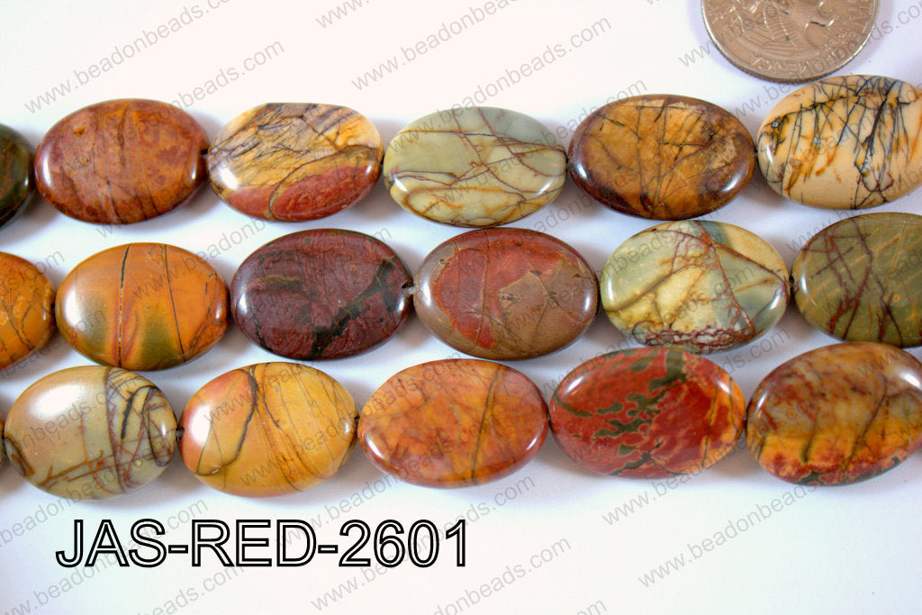 Jasper Red Creek Oval 18x25mm JAS-RED-2601