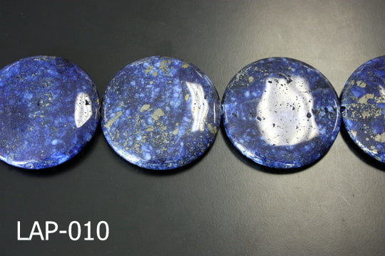 Lapis Flat Coin 50mm LAP-010