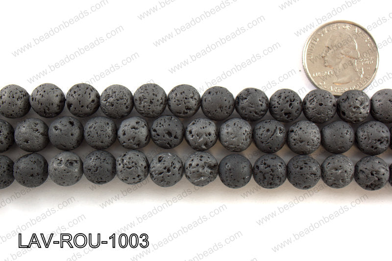 Metallic Coated Lava Round 10mm LAV-ROU-1003