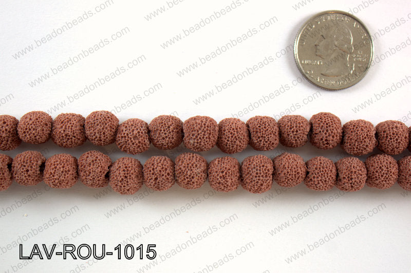 Lava Round, Red 10mm LAV-ROU-1015