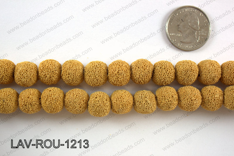 Lava Round, Yellow 12mm LAV-ROU-1213