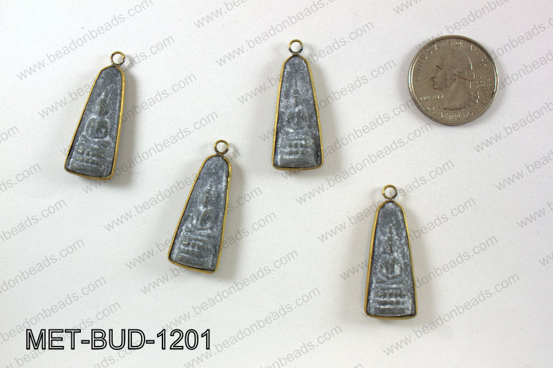 Thai buddha pendant, 12x35mm MET-BUD-1201