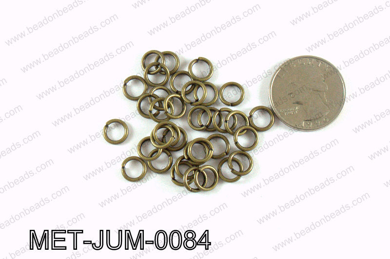8MM Bronze open Jump ring MET-JUM-0084
