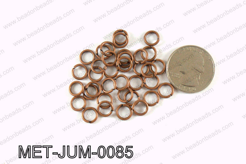 8MM Copper open Jump ring MET-JUM-0085