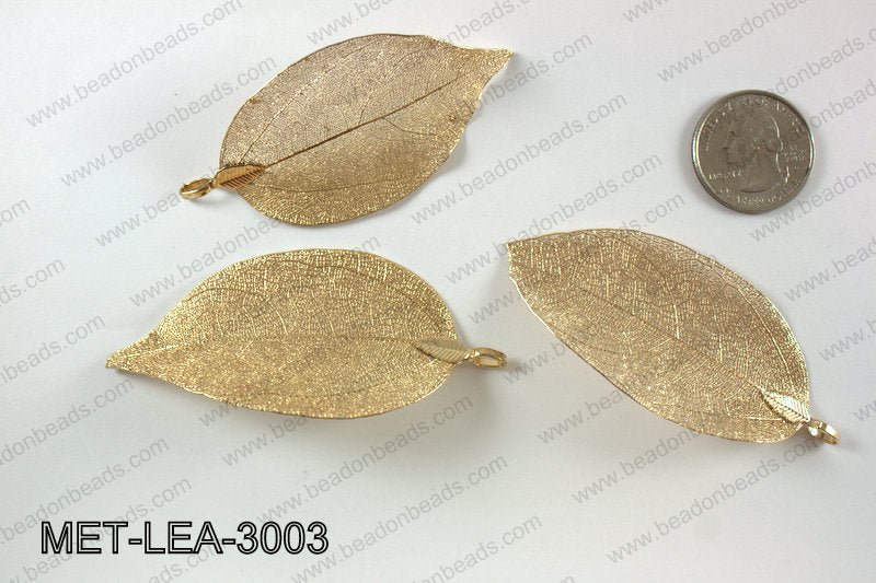 Electroplated copper leaf, 30x60mm MET-LEA-3003