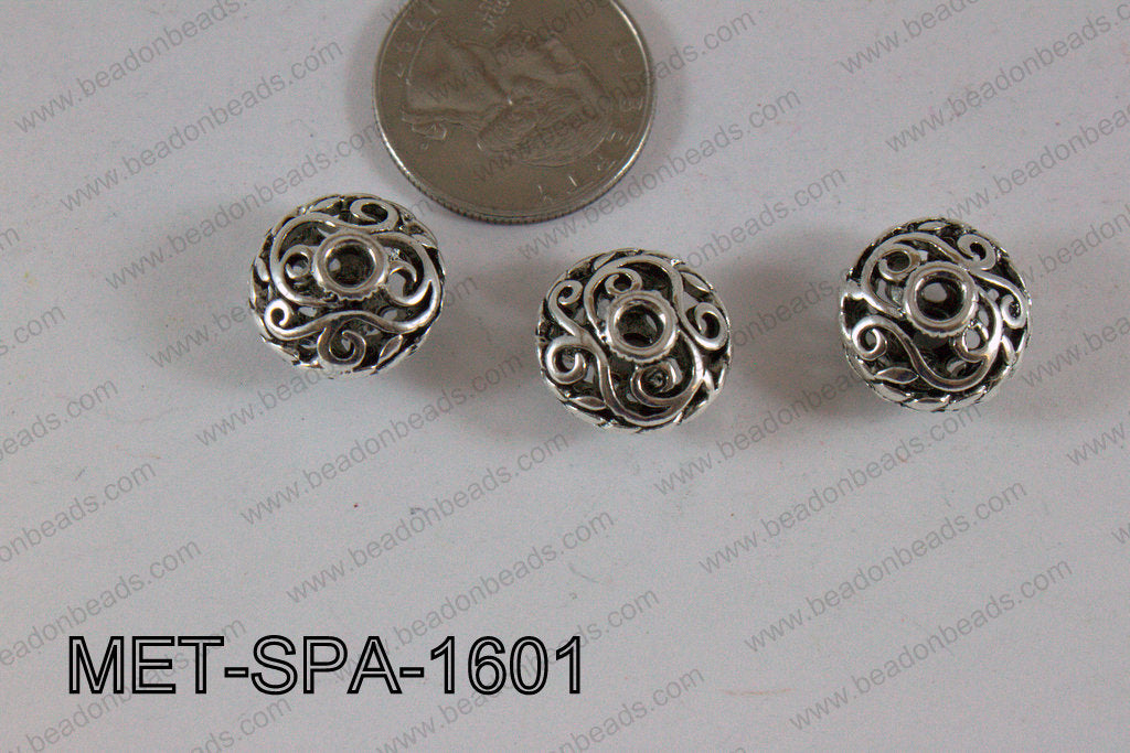 Filligree Spacer Silver 10x16mm MET-SPA-1601