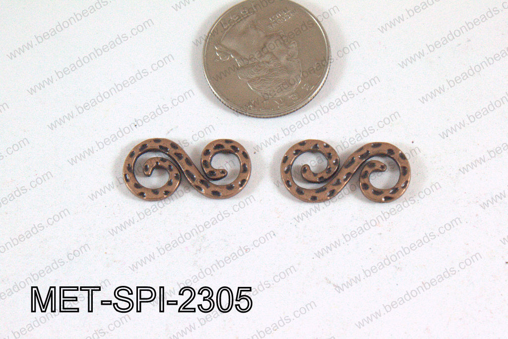 Spiral Connector Copper 23x12mm MET-SPI-2305