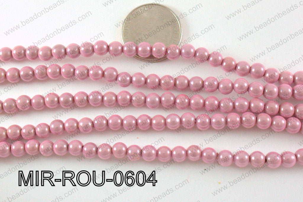 Miracle Bead Light Pink 6mm MIR-ROU-0604