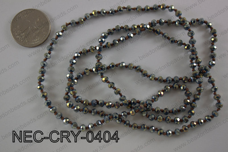 4mm crystal necklace NEC-CRY-0404