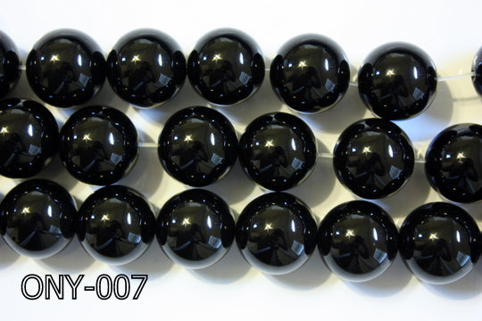 Black Onyx Round 18mm ONY-007