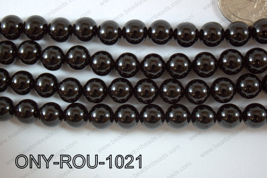 Onyx Round FACETED 10mm ONY-ROU-1021