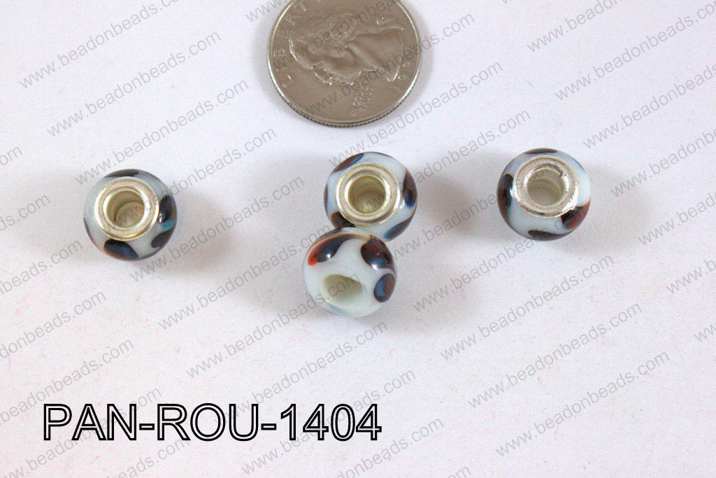Pandora beads 14x10mm 5mm hole PAN-ROU-1404