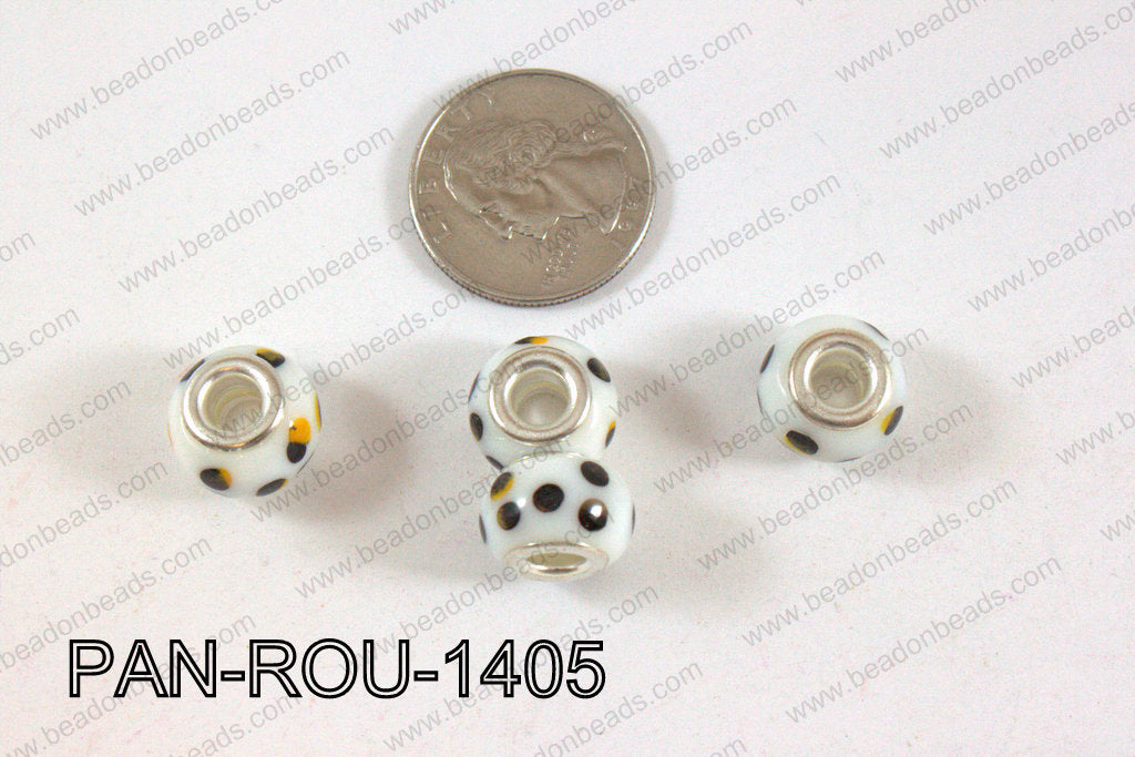 Pandora beads 14x10mm 5mm hole PAN-ROU-1405