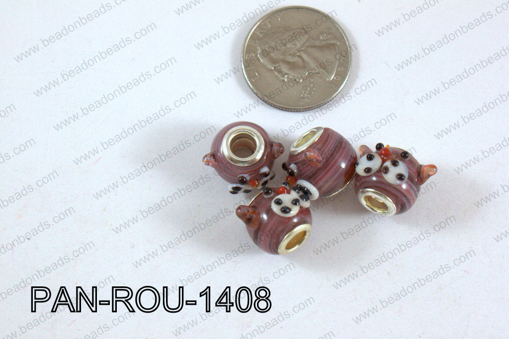 Pandora beads 14x10mm 5mm hole PAN-ROU-1408