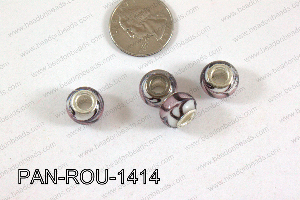 Pandora beads 14x10mm 5mm hole PAN-ROU-1414