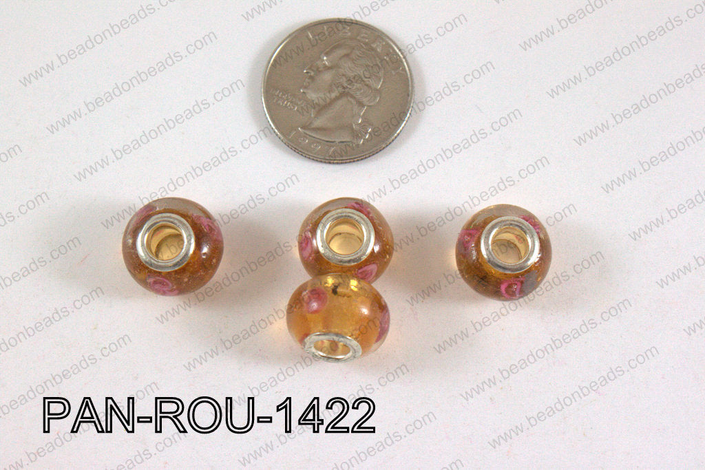 Pandora beads 14x10mm 5mm hole PAN-ROU-1422