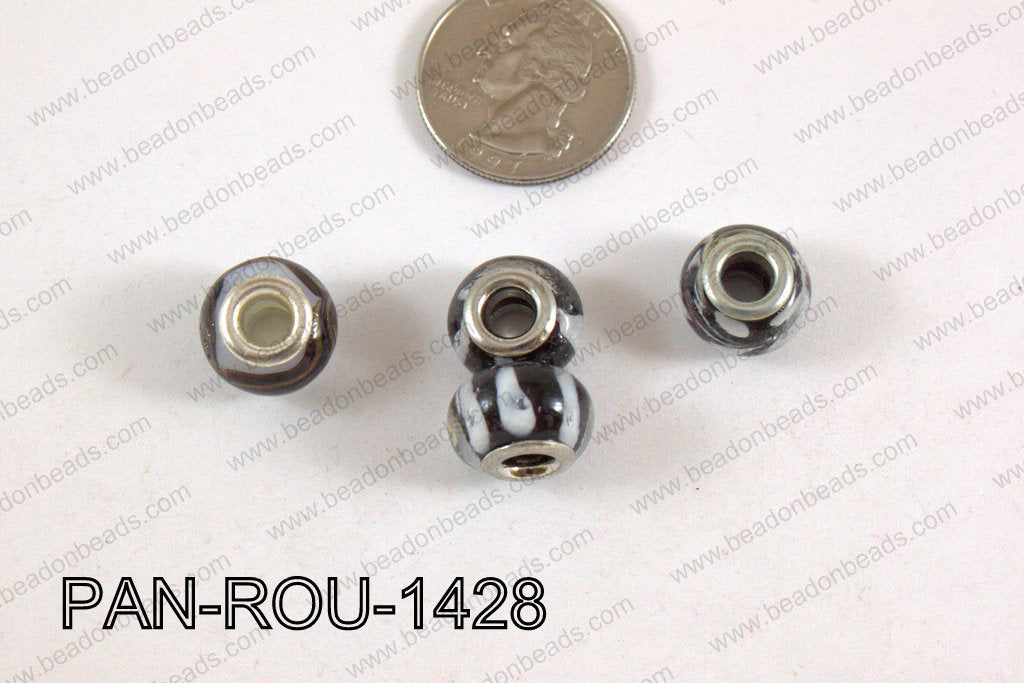 Pandora beads 14x10mm 5mm hole PAN-ROU-1428