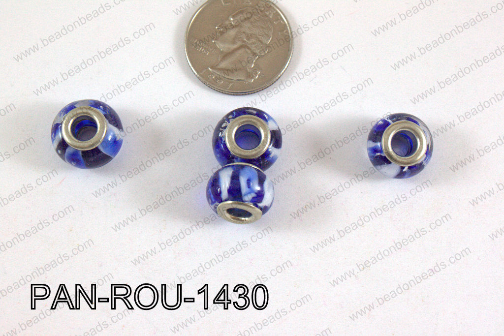 Pandora beads 14x10mm 5mm hole PAN-ROU-1430