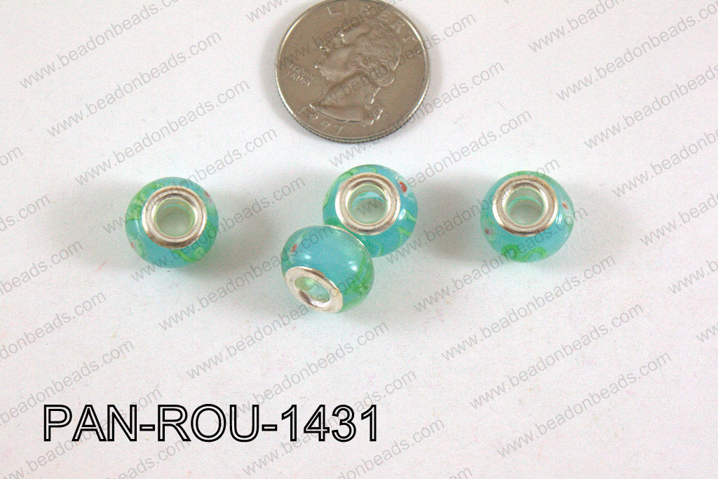Pandora beads 14x10mm 5mm hole PAN-ROU-1431