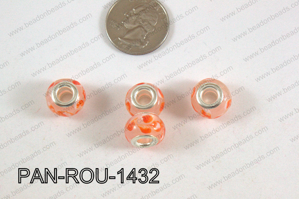 Pandora beads 14x10mm 5mm hole PAN-ROU-1432