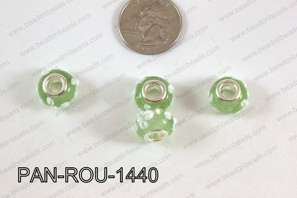 Pandora beads 14x10mm 5mm hole PAN-ROU-1440