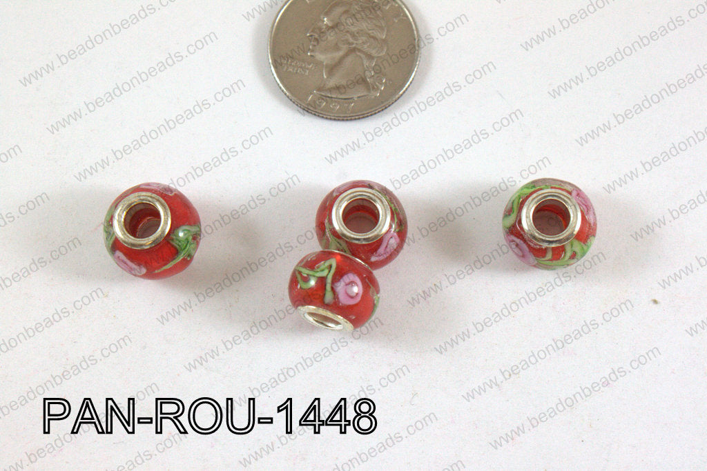 Pandora beads 14x10mm 5mm hole PAN-ROU-1448