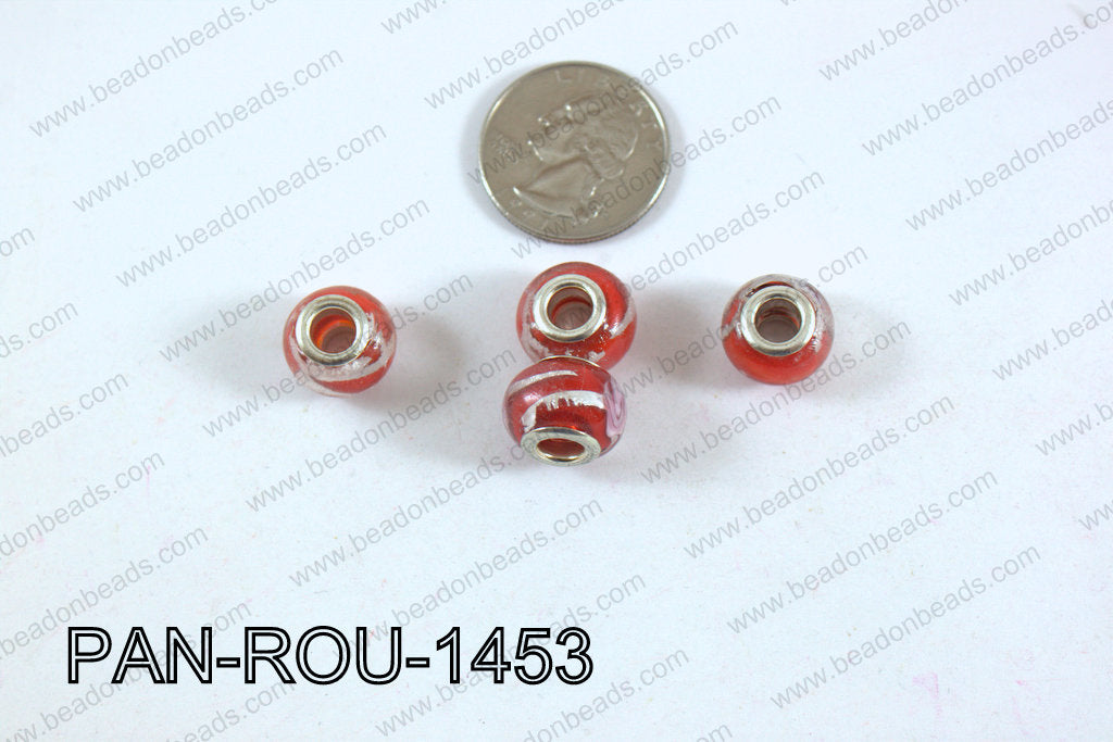 Pandora beads 14x10mm 5mm hole PAN-ROU-1453