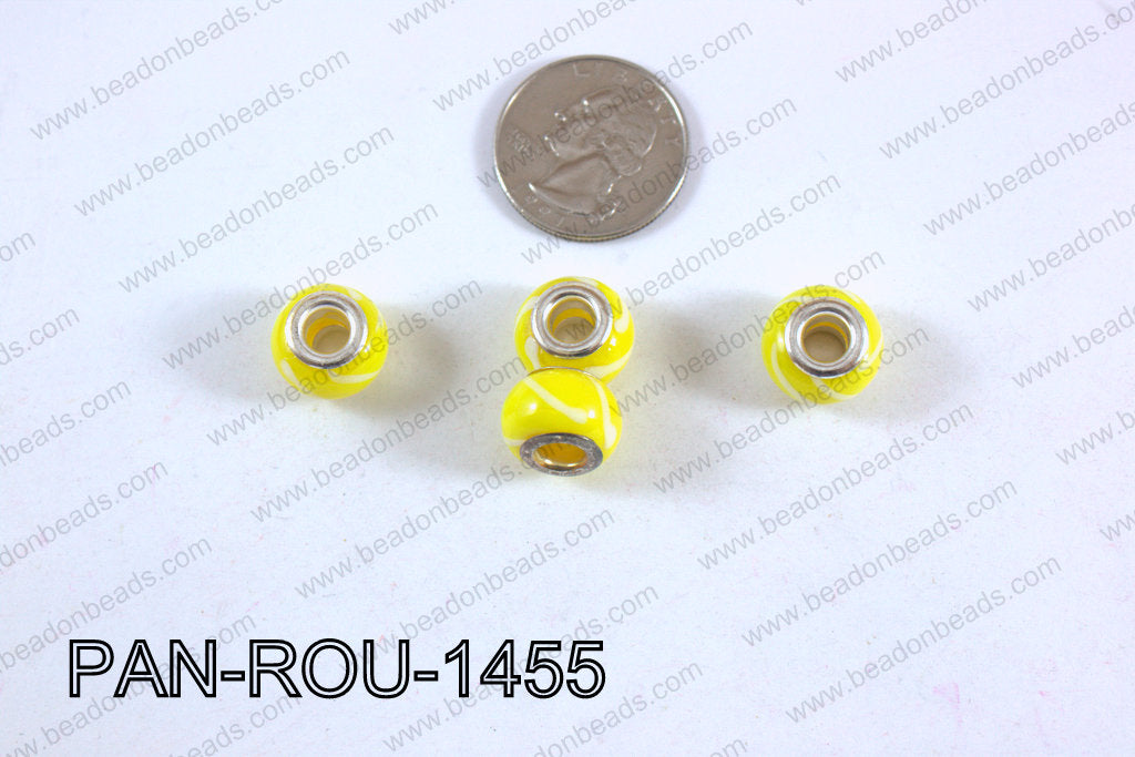 Pandora beads 14x10mm 5mm hole PAN-ROU-1455