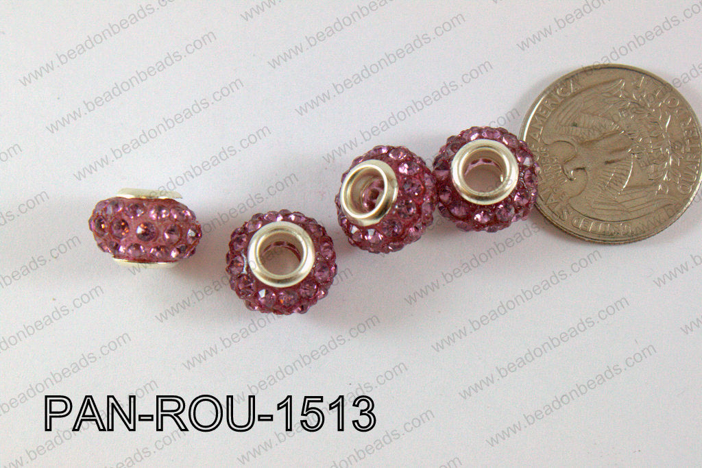 Pandora Beads 15mm 5mm hole purple PAN-ROU-1513