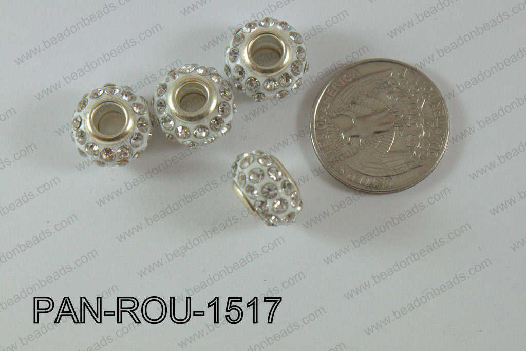 Pandora Beads 15mm 5mm hole clear PAN-ROU-1517