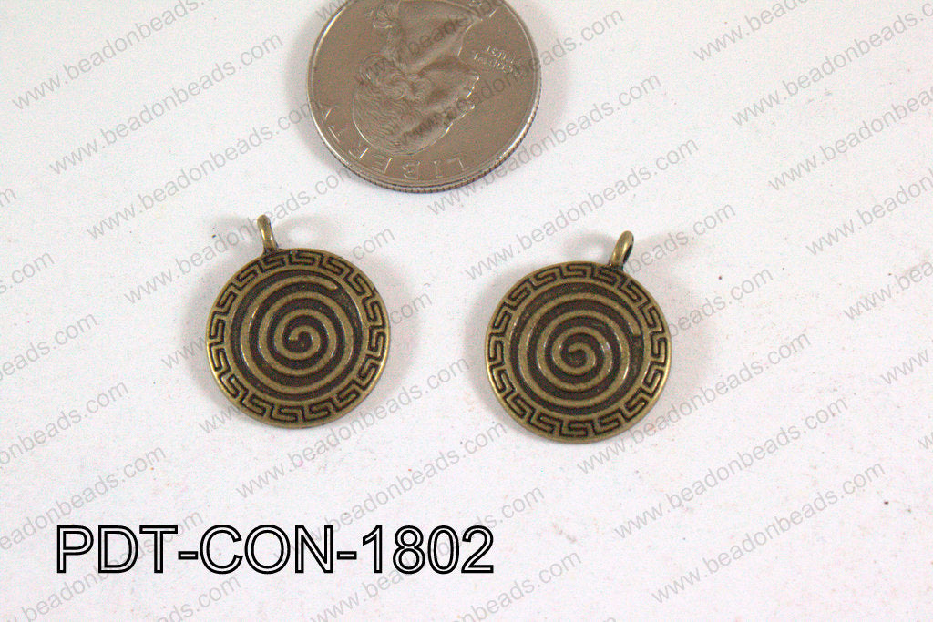Coin Pendant Bronze 18mm PDT-CON-1802