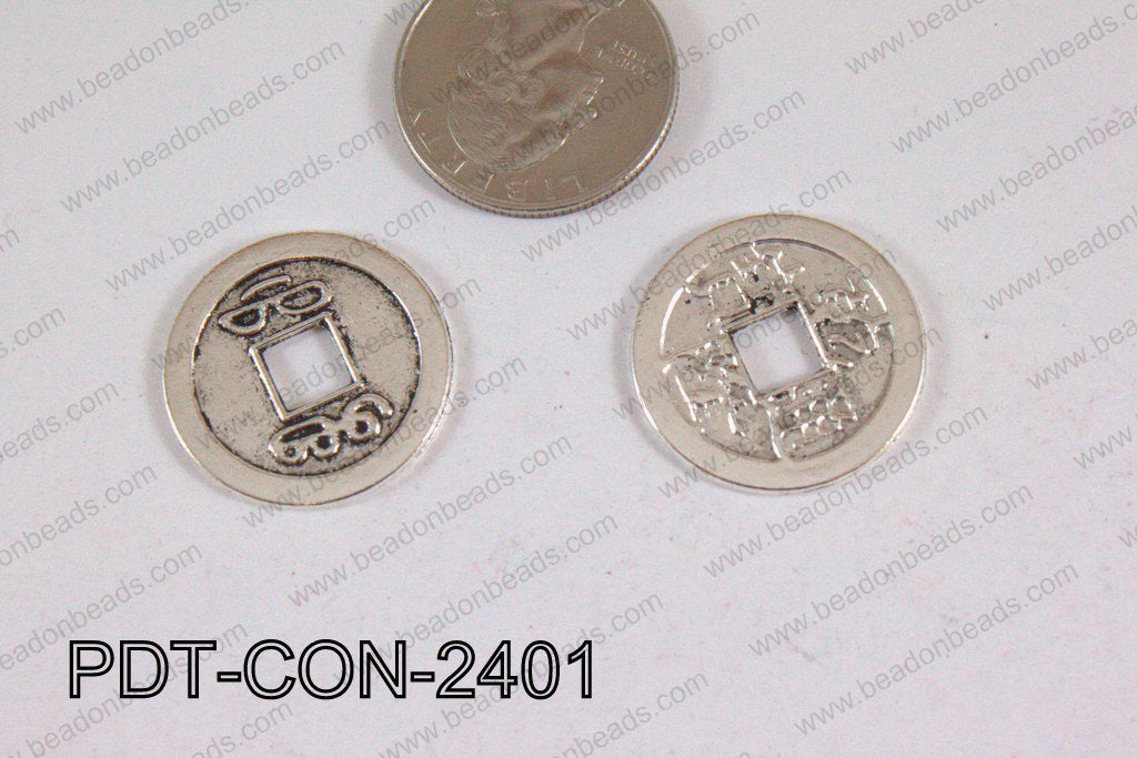 Coin Pendant Silver 24mm PDT-CON-2401