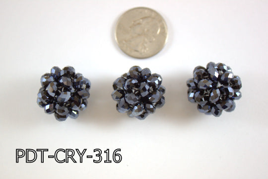 Crystal Ball Midnight Blue 22mm PDT-CRY-316