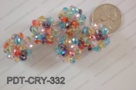 Crystal ball pendant 22mm PDT-CRY-332