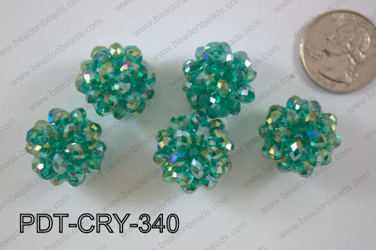 Crystal ball pendant 22mm PDT-CRY-340