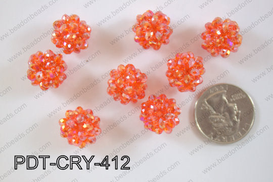 Crystal ball pendant 16mm PDT-CRY-412