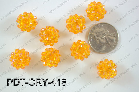 Crystal ball pendant 16mm PDT-CRY-418