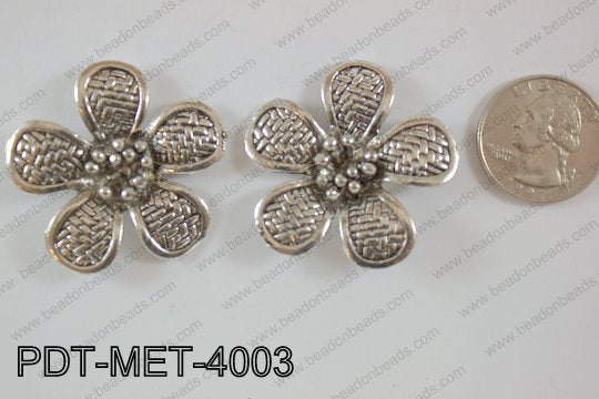 Metal Pendant Flower 20pcs 40mm PDT-MET-4003