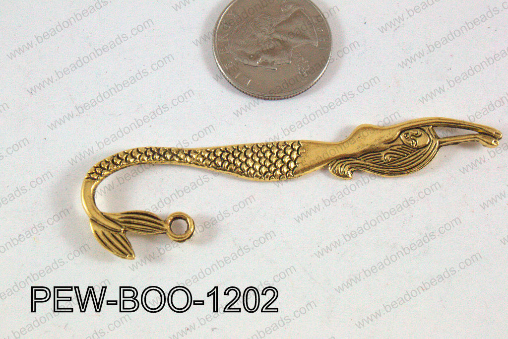 Pewter Bookmark Gold 80x12mm PEW-BOO-1202
