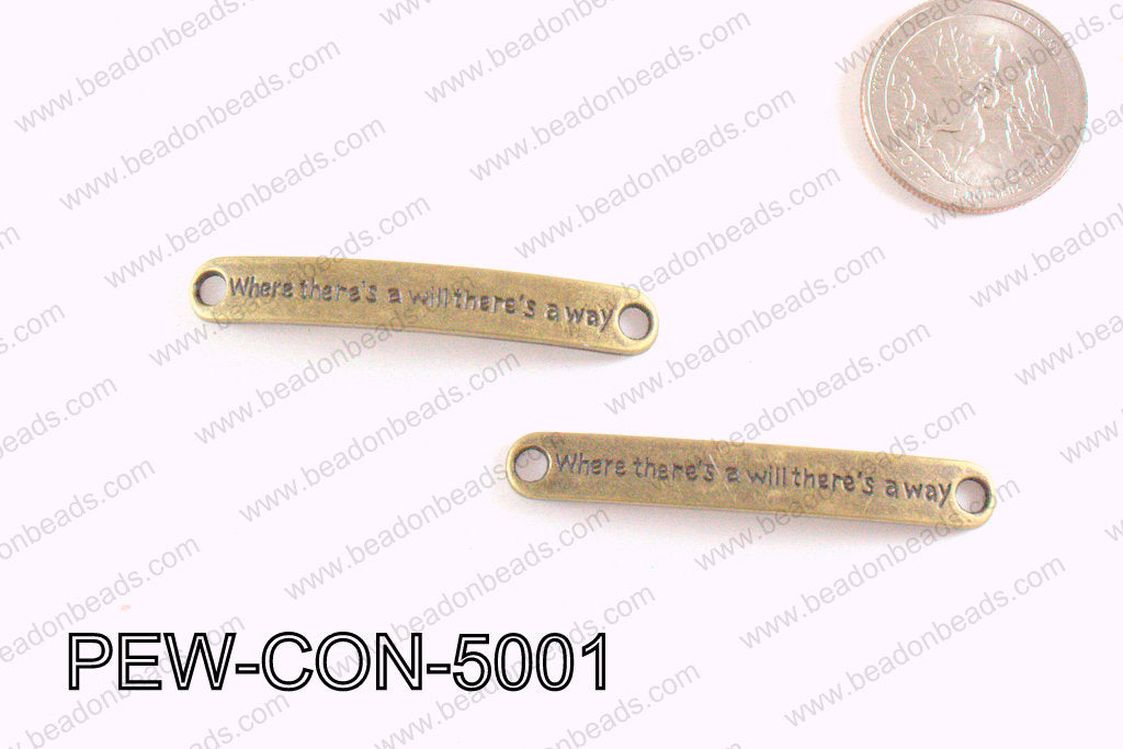 Pewter Connector 8x50mm PEW-CON-5001