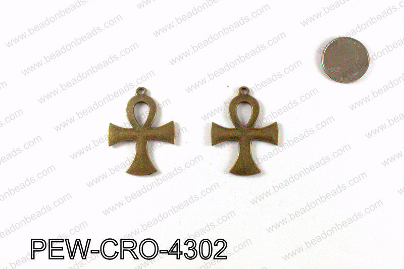ANKH cross pendant 43x33mm, Bronze PEW-CRO-4302